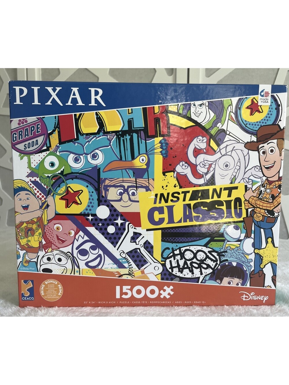 PIXAR GRAFFITI 1500 Piece Jigsaw Puzzle Ceaco Instant Classic Woody Buzz Up